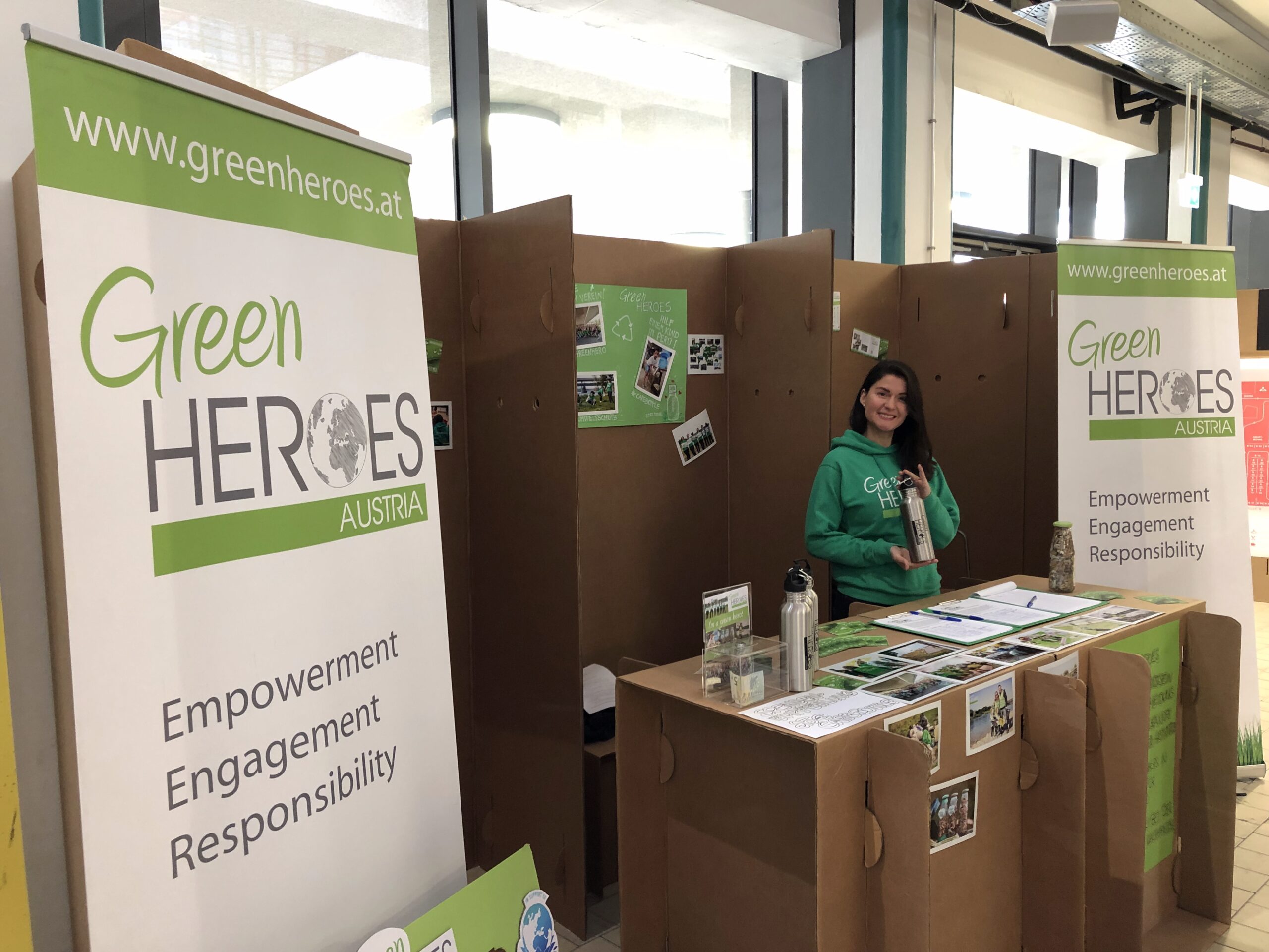 Messestand von Green Heroes Austria